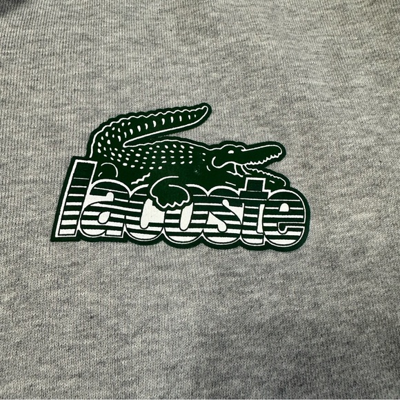 Lacoste Classic Fit Gray Bomber Jacket With Pockets Front - Picture 4 of 16